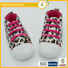 2015 mais vendidos barato soft baby leopard calçado de couro para crianças